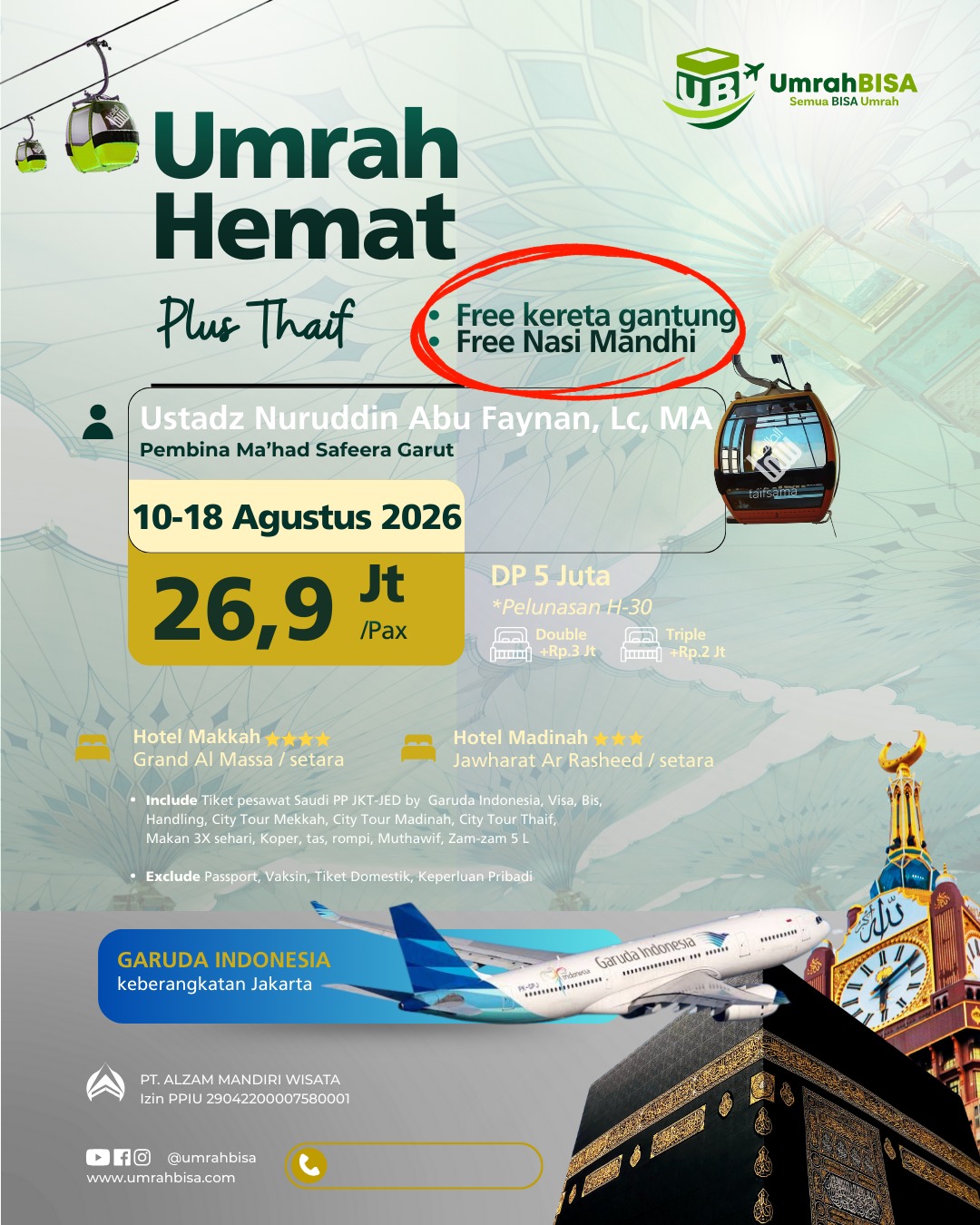 Umroh Hemat Merdeka UB