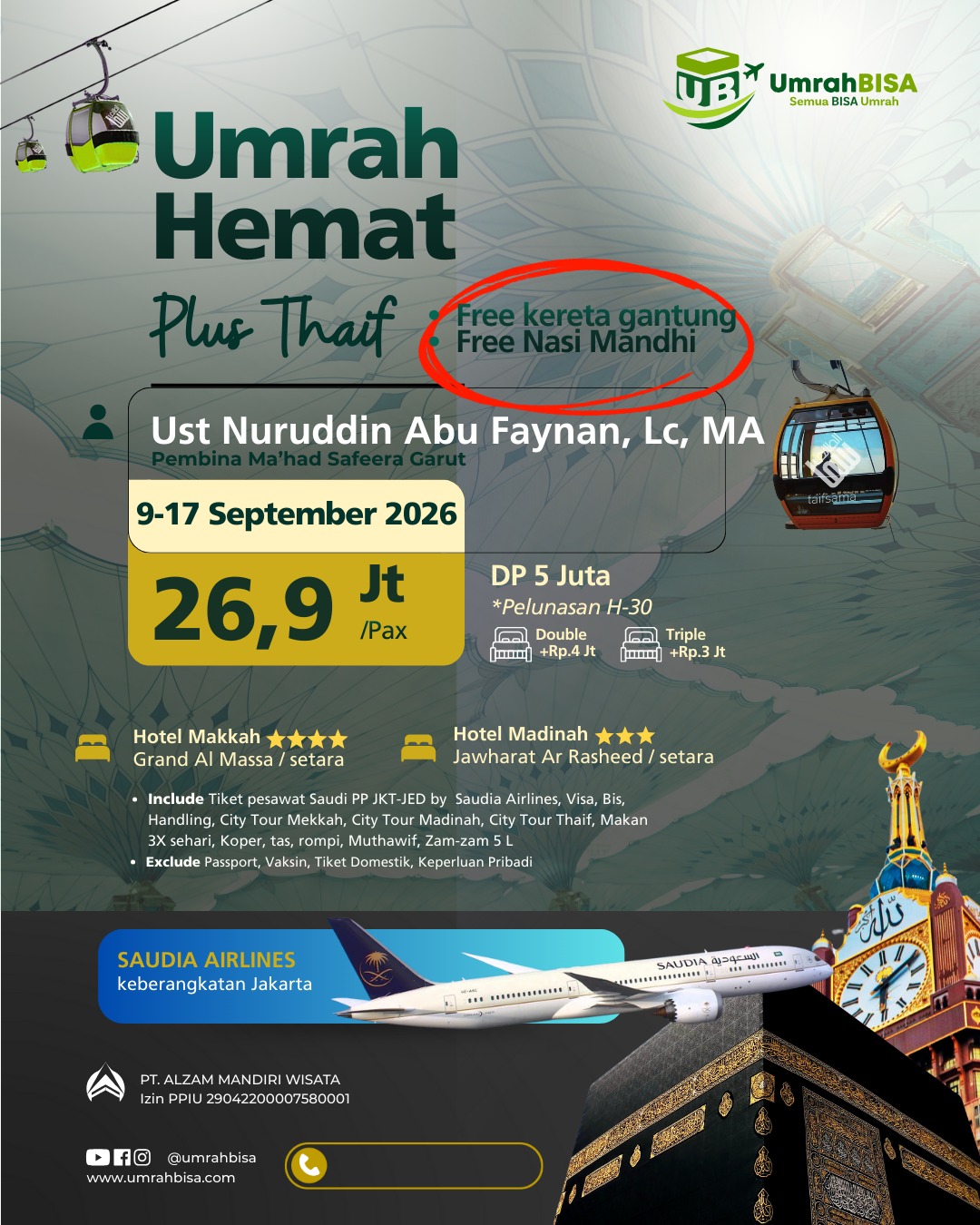 Umroh Hemat UB September